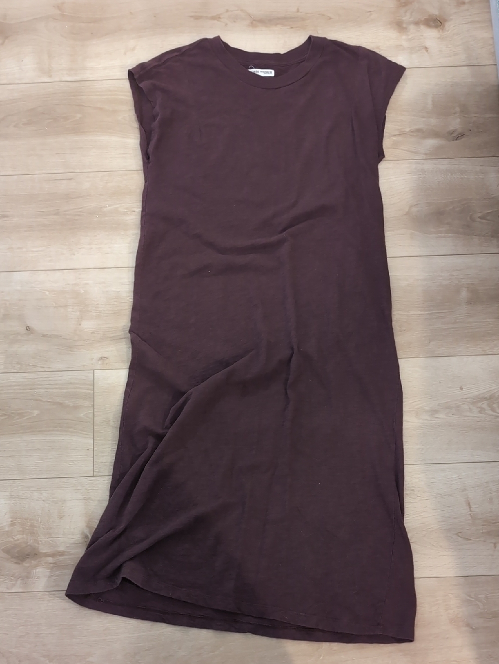 Richer Poorer Maroon Short-Sleeve Midi Dress